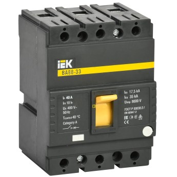 Автоматический выключатель IEK SVA20-3-0040 ВА88-33 3Р 40А 35кА ИЭК