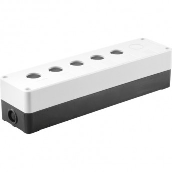 Корпус поста IEK КП105(6) для кнопок управления 5(6) мест белый - BKP10-6-K01 Корпус поста IEK КП105(6) для кнопок управления 5(6) мест белый - BKP10-6-K01