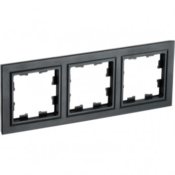 Рамка 3-местная IEK BRITE РУ-3-БрЧ черный - BR-M32-K02 Рамка 3-местная IEK BRITE РУ-3-БрЧ черный - BR-M32-K02