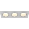 Встраиваемый светильник IEK Lighting 4103 под лампу 3хmr16 квадрат пластиковый белый LT-UVB0-4103-GU05-3-K01