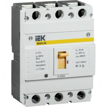 Выключатель автоматический IEK ВА44-35 3Р 250А 25кА - SVA4410-3-0250 Выключатель автоматический IEK ВА44-35 3Р 250А 25кА - SVA4410-3-0250